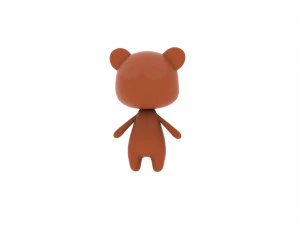 Cartoon Bear v002 3D 3D Model