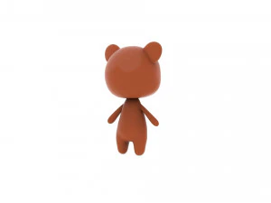 Cartoon Bear v002 3D 3D Model