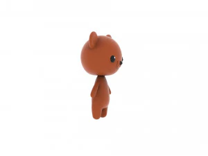 Cartoon Bear v002 3D 3D Model