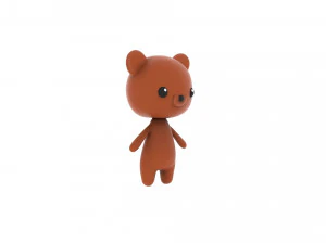 Cartoon Bear v002 3D 3D Model