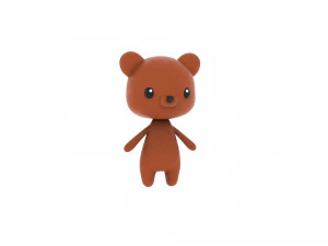 Cartoon Bear v002 3D 3D Model
