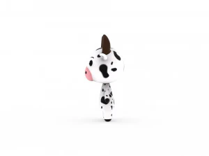 Cartoon Cow v002 3D 3D Model