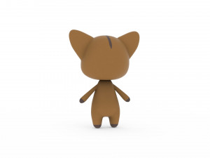 Cartoon Fox v002 3D 3Dモデル