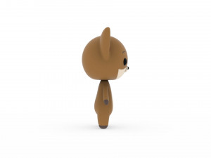 Cartoon Fox v002 3D 3Dモデル