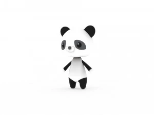Cartoon Panda v002 3D 3D Model