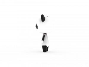 Cartoon Panda v002 3D 3D Модель