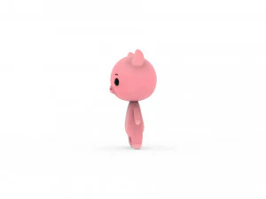 Cartoon Pig v002 3D 3D Model