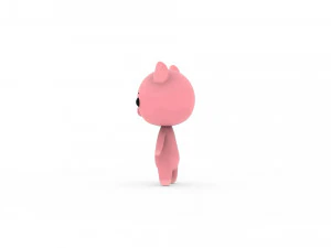 Cartoon Pig v002 3D 3D Model