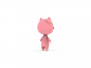 Cartoon Pig v002 3D 3D Model