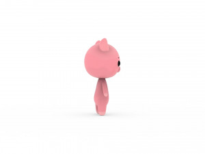 Cartoon Pig v002 3D 3D Модель