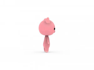 Cartoon Pig v002 3D 3D Model