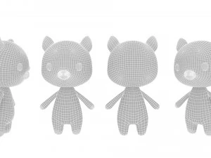 Cartoon Pig v002 3D 3D Model