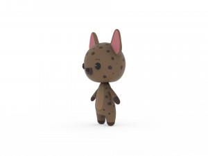 Cartoon Ratel v002 3D 3D-Modell