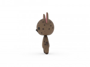 Cartoon Ratel v002 3D 3D-Modell