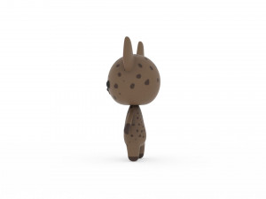 Cartoon Ratel v002 3D 3D-Modell