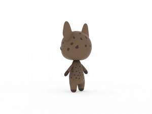 Cartoon Ratel v002 3D 3D-Modell