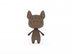 Cartoon Ratel v002 3D 3D-Modell