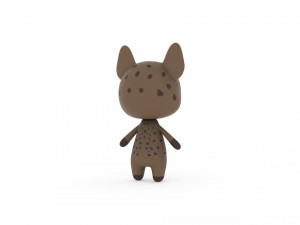Cartoon Ratel v002 3D 3D-Modell
