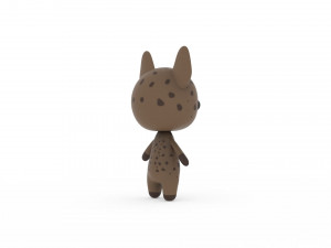 Cartoon Ratel v002 3D 3D-Modell