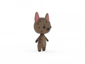 Cartoon Ratel v002 3D 3D-Modell