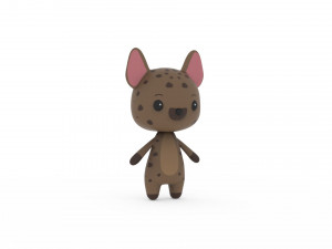 Cartoon Ratel v002 3D 3D-Modell