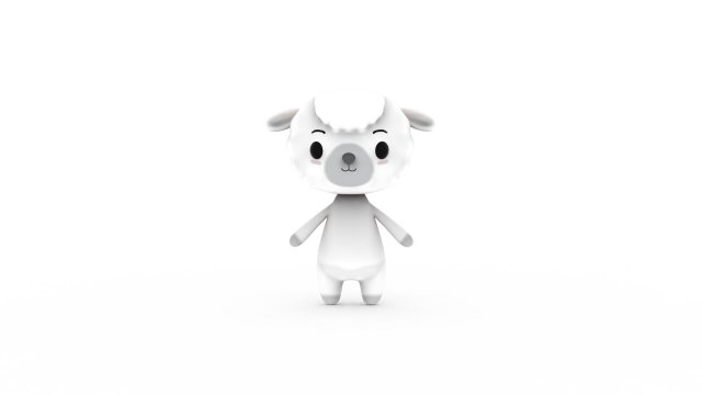 Cartoon Sheep v002 3D Modelo 3D .c4d .max .obj .3ds .fbx .stl .blend 