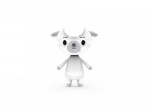 Cartoon Sheep v002 3D Model 3D