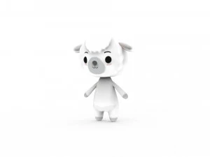 Cartoon Sheep v002 3D 3D Model