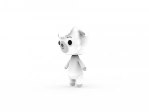 Cartoon Sheep v002 3D 3D Model