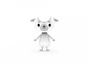 Cartoon Sheep v002 3D 3D Model