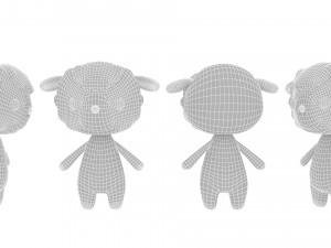 Cartoon Sheep v002 3D Modelo 3D