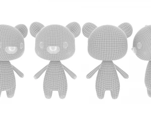 Cartoon Tiger v002 3D 3D Model