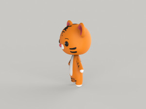 Character Animal Cartoon Pack v002 3D Model