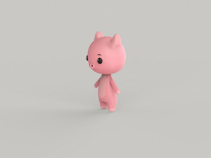 Character Animal Cartoon Pack v002 3D Model
