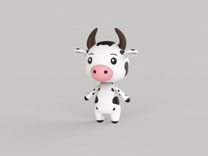 Character Animal Cartoon Pack v002 3D Model