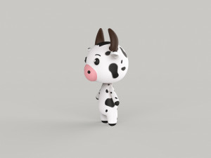 Character Animal Cartoon Pack v002 3D Model