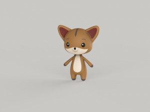 Character Animal Cartoon Pack v002 3D Model