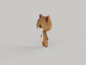 Character Animal Cartoon Pack v002 3D Model