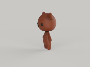 Character Animal Cartoon Pack v002 3D Model
