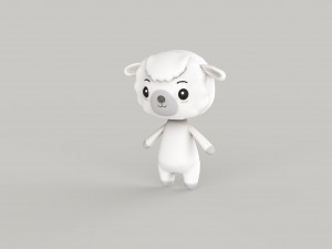 Character Animal Cartoon Pack v002 3D Model