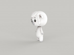 Character Animal Cartoon Pack v002 3D Model