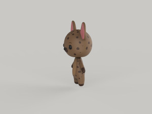 Character Animal Cartoon Pack v002 3D Model
