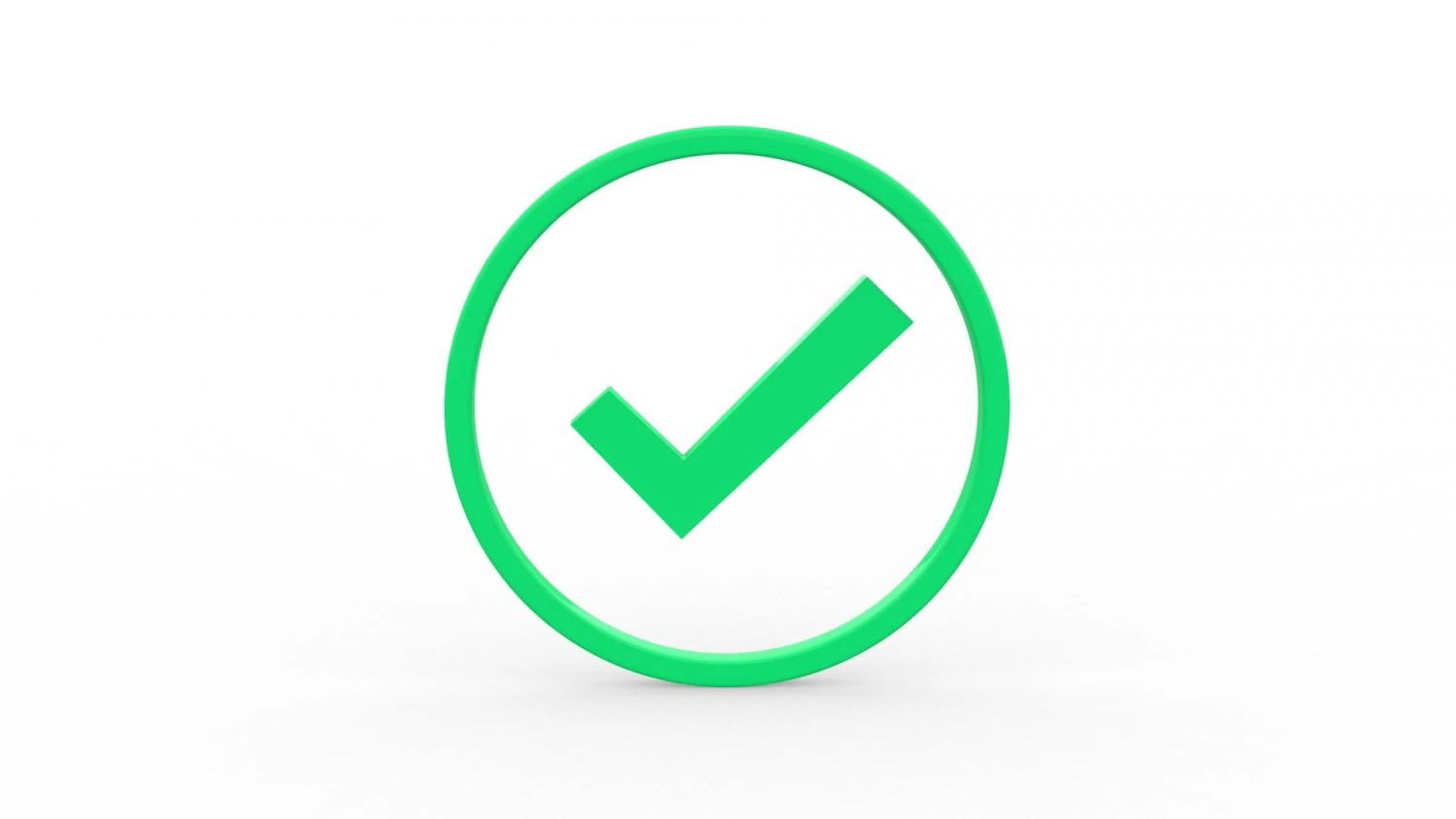 Check Mark icon v001 3D Model .c4d .max .obj .3ds .fbx .stl .blend 