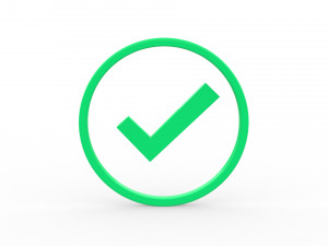 Check Mark icon v001 3Dモデル