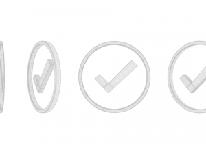 Check Mark icon v001 3D Model