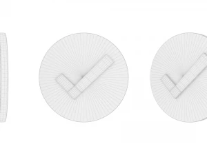 Check Mark icon v002 3D Model