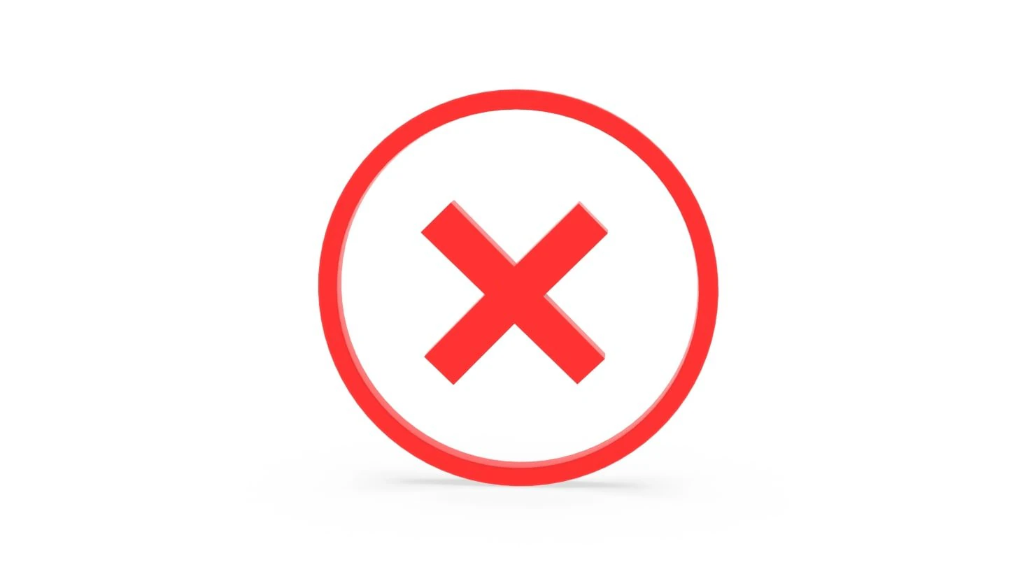 Cross Mark icon v001 3D Model .c4d .max .obj .3ds .fbx .stl .blend 