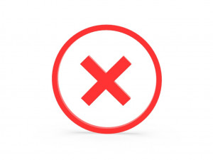 Cross Mark icon v001 3Dモデル