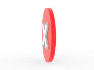 Cross Mark icon v002 3D Model