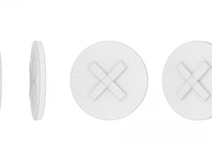 Cross Mark icon v002 3D Model